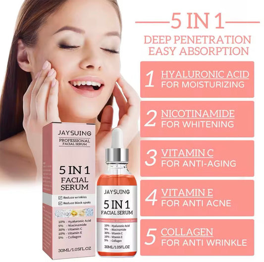 5 - in - 1 Anti - Aging Facial Serum mit Vitamin C - LichtZauber